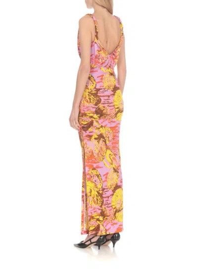 Shop Pinko Achei Dress In Multicolor