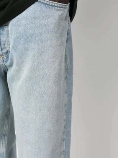 Shop Agolde Straight-leg Mid-rise Jeans In Blue