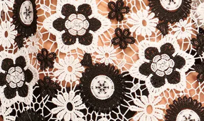 Shop Ramy Brook Imani Floral Cover-up Mini Sundress In Black/ White Daisy Crochet