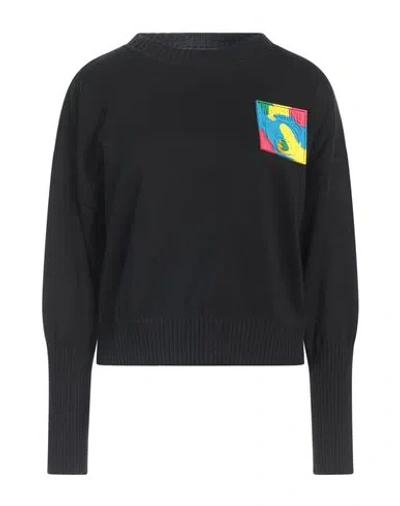 Moschino Woman Sweater Black Size S Cotton In Black