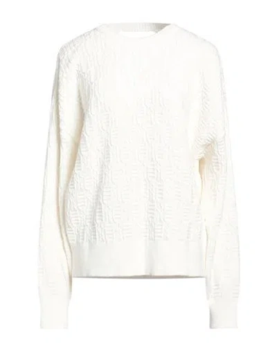 Shop Akep Woman Sweater White Size 10 Viscose, Polyester, Polyamide