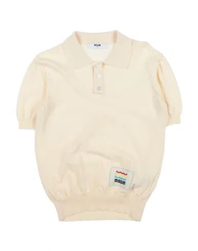 Shop Msgm Toddler Boy Sweater Ivory Size 4 Cotton In White