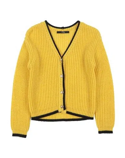 Shop Relish Toddler Girl Cardigan Yellow Size 6 Acrylic, Wool, Viscose, Alpaca Wool