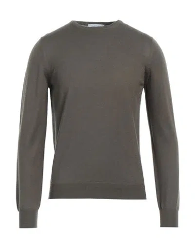 Shop Gran Sasso Man Sweater Military Green Size 44 Virgin Wool