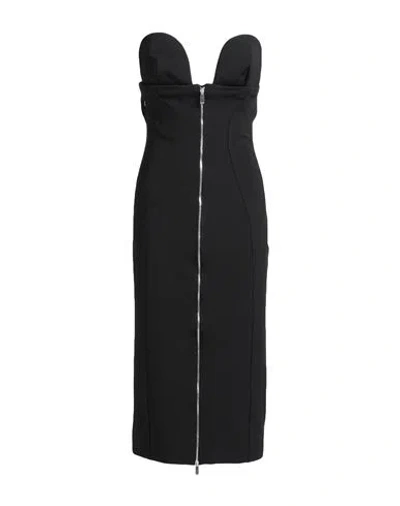 Shop Off-white Woman Mini Dress Black Size 6 Viscose, Polyamide, Elastane