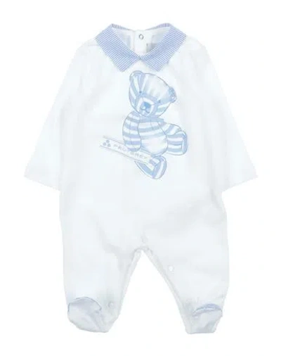 Shop Peuterey Newborn Boy Baby Jumpsuits & Overalls White Size 3 Cotton, Elastane