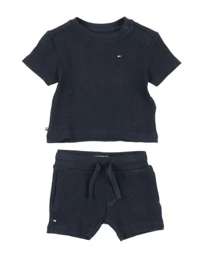 Shop Tommy Hilfiger Newborn Boy Baby Set Navy Blue Size 3 Cotton