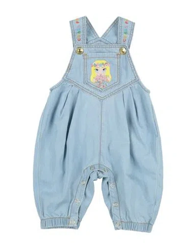 Shop Chiara Ferragni Newborn Girl Baby Jumpsuits & Overalls Blue Size 3 Cotton