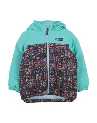 Shop Patagonia Toddler Boy Jacket Turquoise Size 5 Recycled Polyester In Blue