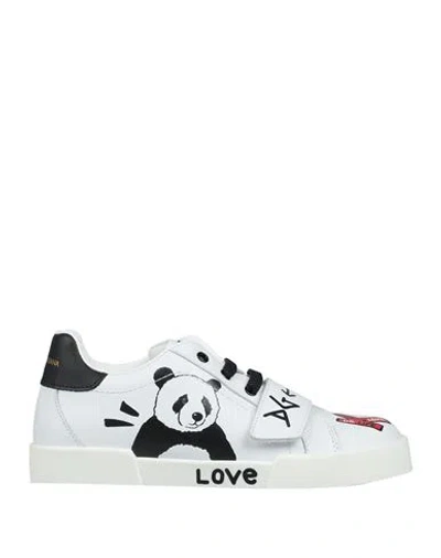 Shop Dolce & Gabbana Toddler Boy Sneakers White Size 10c Calfskin