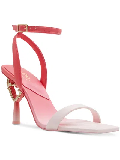 Shop Aldo Lovethrone Womens Square Toe Dressy Heels In Pink