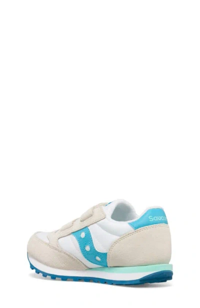 Shop Saucony Jazz Double Hook & Loop Sneaker In White/ Blue