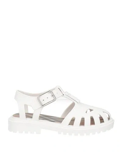 Shop Burberry Toddler Girl Sandals White Size 10c Rubber