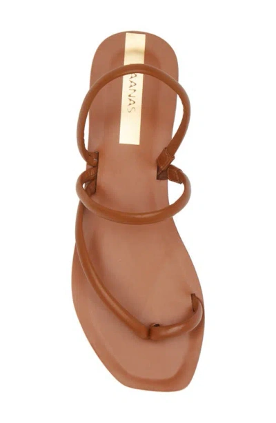 Kaanas Kaanaz Aztec Strappy Sandals In Tan