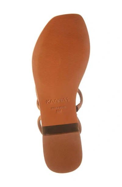 Kaanas Kaanaz Aztec Strappy Sandals In Tan