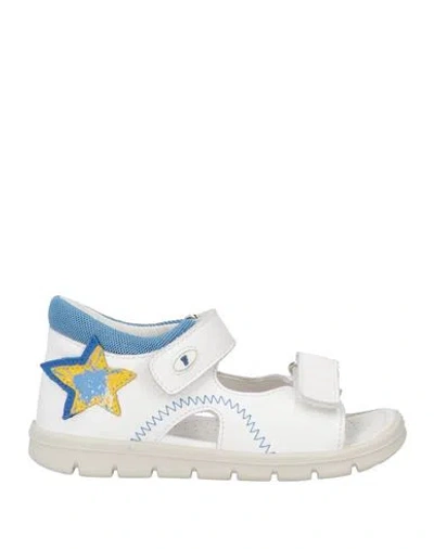 Shop Falcotto Toddler Girl Sandals White Size 9.5c Calfskin, Textile Fibers