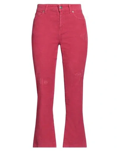 Department Five Department 5 Woman Pants Fuchsia Size 27 Cotton, Elastane In Pink