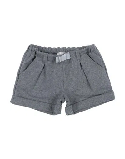Shop Moncler Toddler Girl Shorts & Bermuda Shorts Grey Size 6 Cotton, Polyester, Elastane