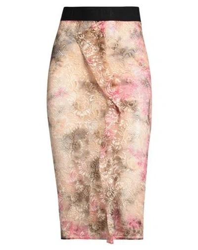 Shop Aries Woman Midi Skirt Blush Size 2 Polyamide, Elastane In Pink