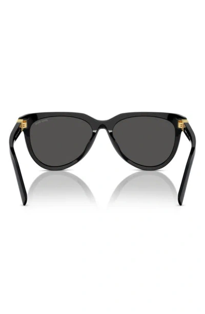 Shop Miu Miu 56mm Phantos Sunglasses In Black/ Dark Grey