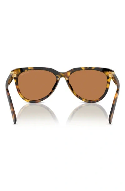 Miu Miu 56mm Phantos Sunglasses In Blond Havana