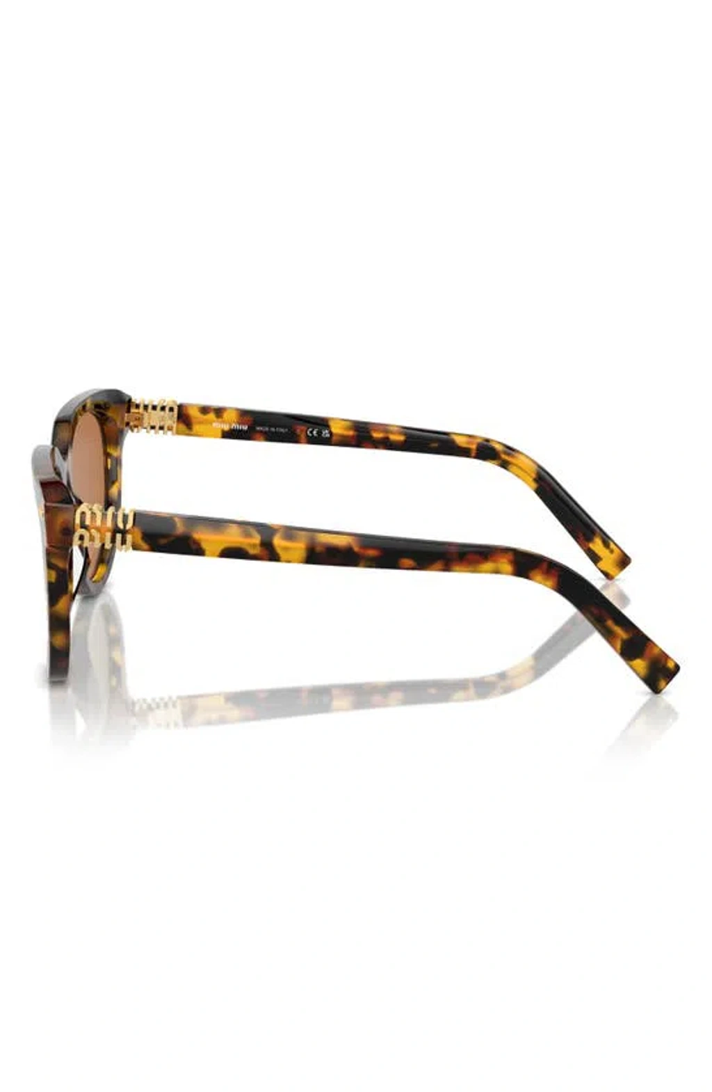 Miu Miu 0mu 12zs Vau01t Havana Miele Sunglasses In Multi