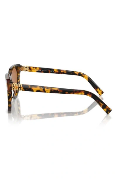 Miu Miu 56mm Phantos Sunglasses In Blond Havana
