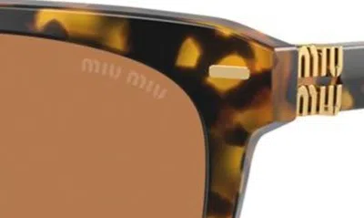 Miu Miu 56mm Phantos Sunglasses In Blond Havana
