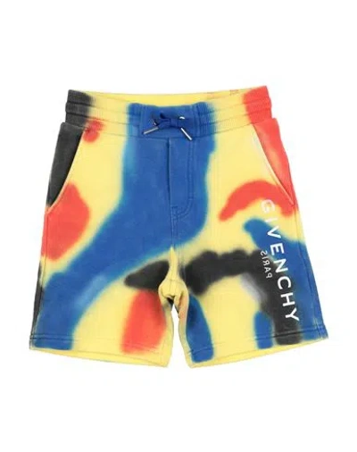 Shop Givenchy Toddler Boy Shorts & Bermuda Shorts Yellow Size 5 Cotton, Polyester, Elastane