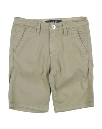 Shop Guess Toddler Boy Shorts & Bermuda Shorts Military Green Size 3 Cotton, Modal, Elastane