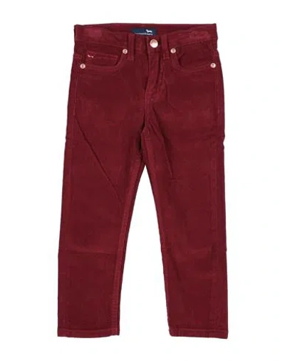 Shop Harmont & Blaine Toddler Boy Pants Burgundy Size 6 Cotton, Elastane In Red