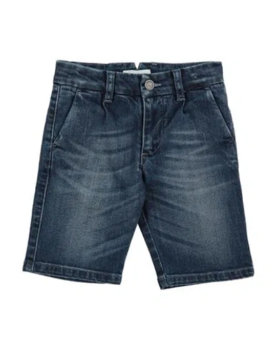 Shop Paolo Pecora Toddler Boy Denim Shorts Blue Size 5 Cotton, Elastane