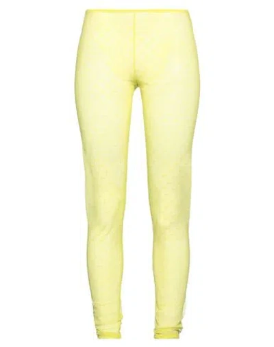 Shop Dsquared2 Woman Leggings Yellow Size M Polyamide, Elastane