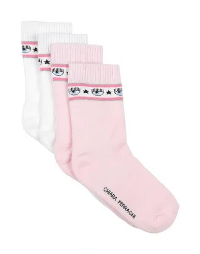 Shop Chiara Ferragni Toddler Girl Socks & Hosiery Pink Size 4 Cotton