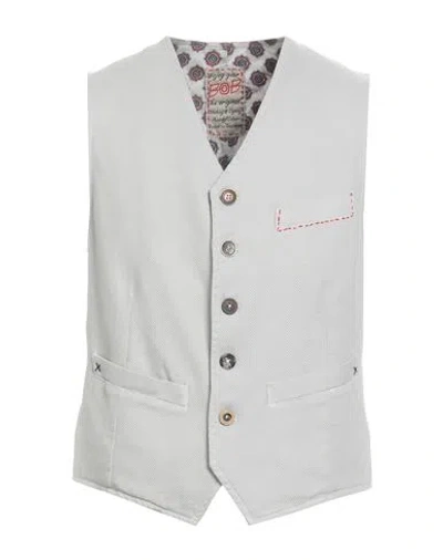 Shop Bob Man Tailored Vest Grey Size 36 Cotton, Elastane