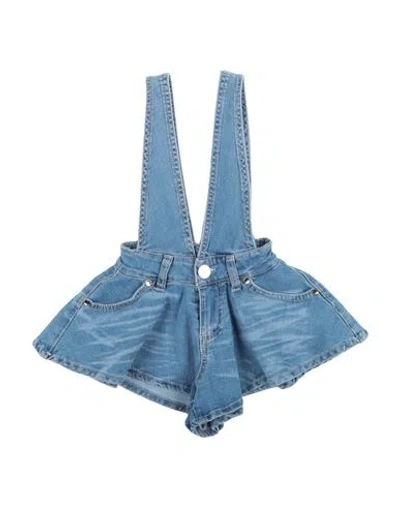 Shop Fun & Fun Toddler Girl Overalls Blue Size 6 Cotton, Elastane
