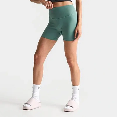 Shop Nike Women's One High-waisted 5" Biker Shorts In Bicoastal/black