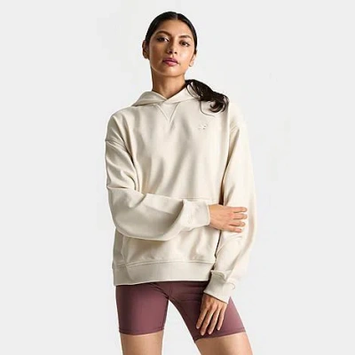 Shop New Balance Women's Athletics French Terry Hoodie In Linen