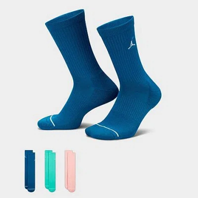 Shop Nike Jordan Men's Everyday Crew Socks (3-pack) In Multi