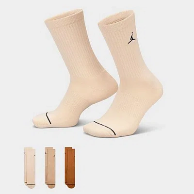 Shop Nike Jordan Men's Everyday Crew Socks (3-pack) In Multi
