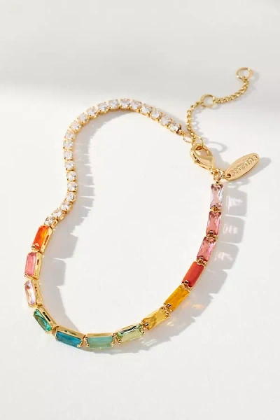 Shop By Anthropologie Baguette Stone Bracelet In Multicolor
