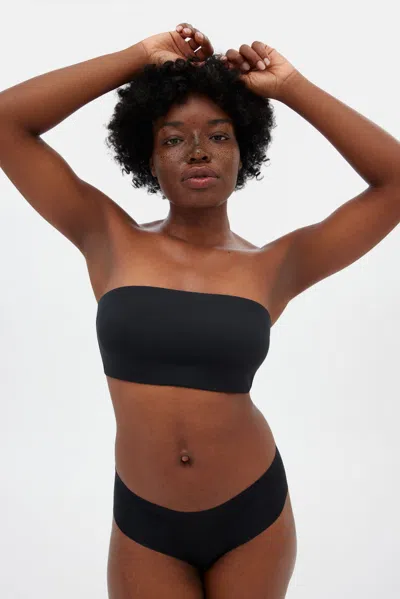 Girlfriend Collective Black Bandeau Bra