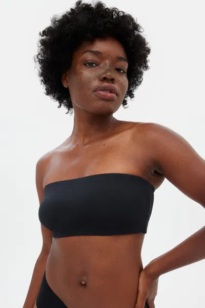Girlfriend Collective Black Bandeau Bra