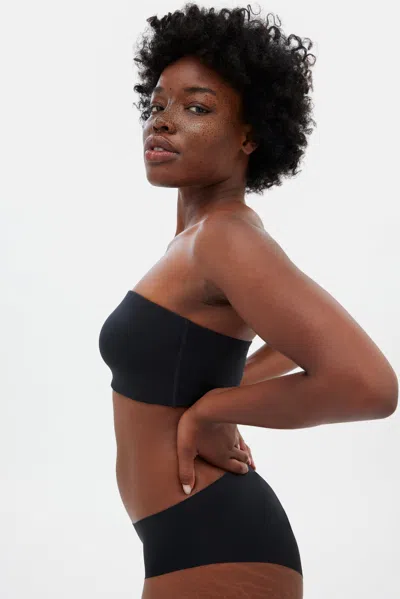 Girlfriend Collective Black Bandeau Bra