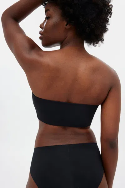 Girlfriend Collective Black Bandeau Bra