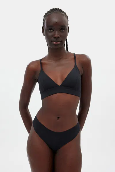 Girlfriend Collective Black Triangle Bralette