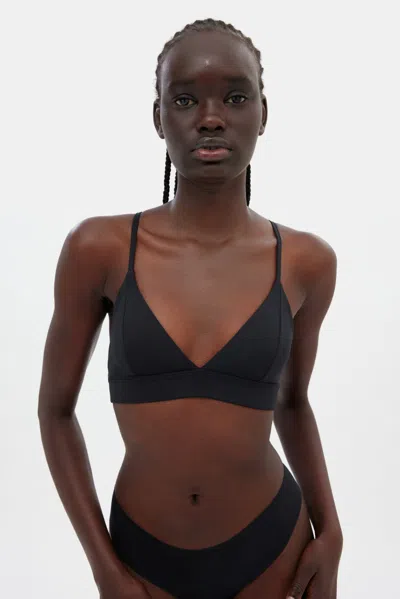Girlfriend Collective Black Triangle Bralette