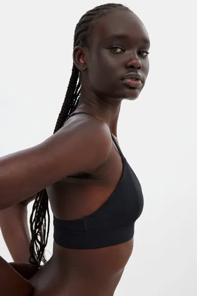 Girlfriend Collective Black Triangle Bralette