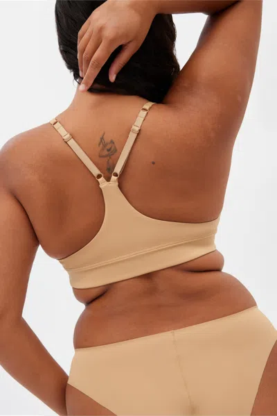 Girlfriend Collective Suede Triangle Bralette
