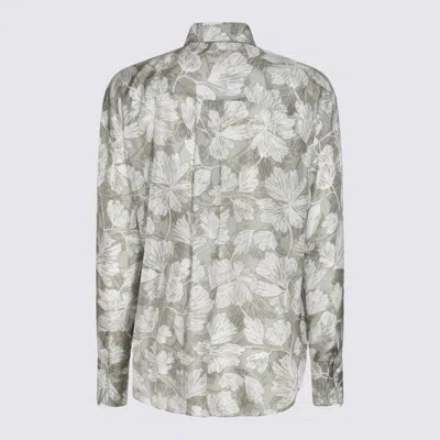 Shop Brunello Cucinelli Beige Silk Shirt